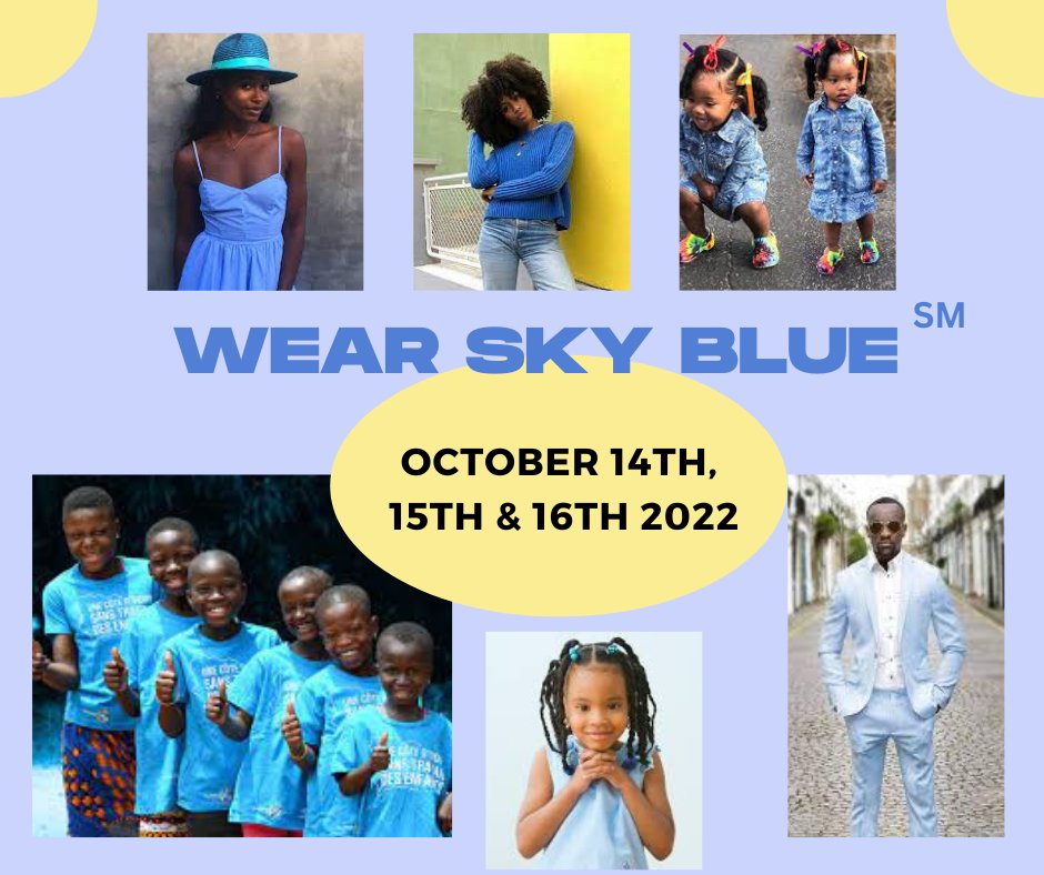 Today marks DAY ONE of #CommunityHealingDays! Celebrate with us all weekend by wearing #SkyBlue and tagging us in your photos! 💙