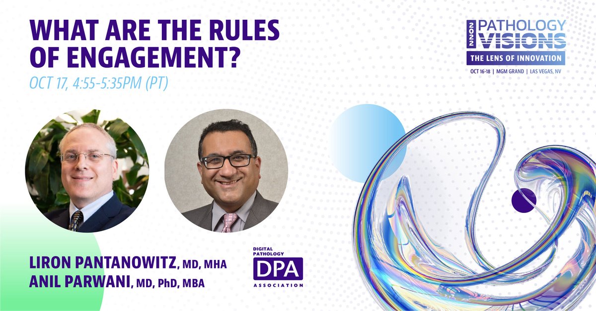 dpatweet's tweet photo. What are the rules of engagement between academia and the industry when it comes to digital pathology and AI? Join Anil Parwani, MD, PhD, @OhioState &amp; @PathPro, @UMich on Monday, October 17 at 4:55 PM PST at #PathVisions22 to learn more. https://t.co/g2c6LqfIRv