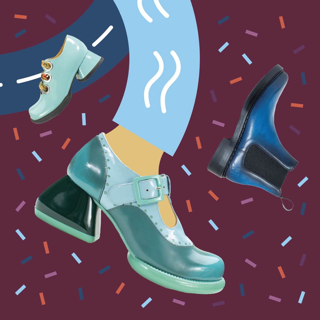 Fluevog's tweet photo. Flummunity Fest '22 is here! To celebrate, we're giving you 15% off everything, in-store and online, this weekend only! That includes our #LimitedEdition F-Trip HOCKNEY (centre) – available now! 🤩 https://t.co/0ccW7uPJLI #FFEST22
Also pictured: PAULSON (left), BRUNSON (right) https://t.co/i9zOV8oNN4