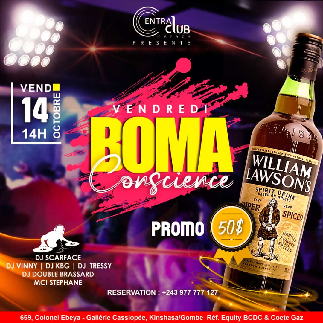PrinceIlunga14's tweet photo. Un seul rendez-vous chez @club_mayaza... Vendredi #BOMA_CONSCIENCE. https://t.co/hAjwbPewyR