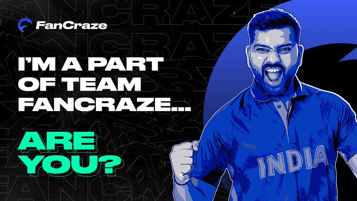 The new team in town is @0xFanCraze & we are pumped to join this amazing squad! Collect my player cards, play games, win prizes & unlock exclusive merch! Join now on fancraze.com to get started with your welcome bonus! #OwnTheSquad #fancraze #collab