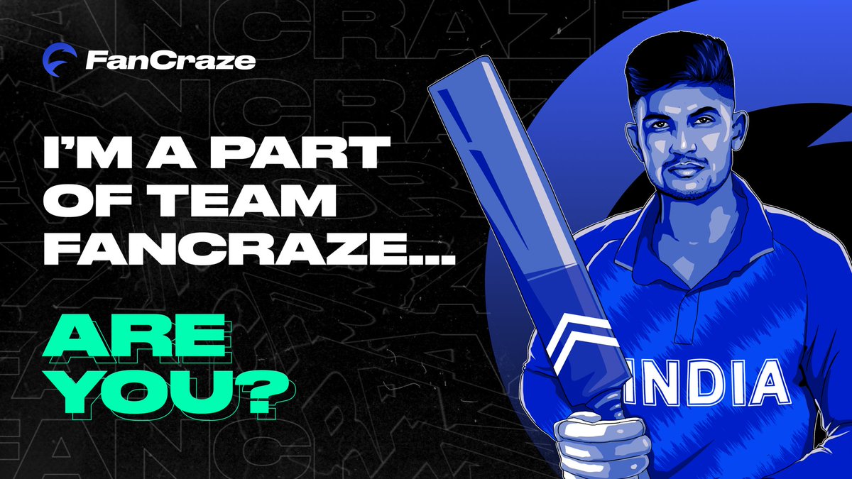 Super pumped to enter the cricket metaverse exclusively with @0xFanCraze. Collect my player cards, play games, win prizes, and unlock real-world goodies! Join now on fancraze.com to get started with your welcome bonus! #OwnTheSquad #fancraze #collab