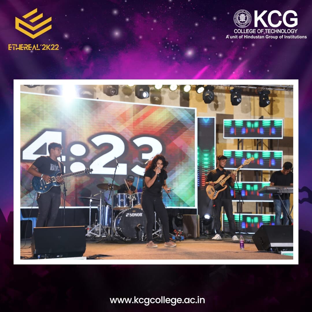 KCGtechnology's tweet photo. It was a battle of the bands at the Music Band Competition at KCG Ethereal 2K22 as various teams rocked the stage with their stellar performances!
#KCGCollege #KCGEthereal #Ethereal2K22 #musicfest #musician #musicday #college #collegeculturals #collegelife https://t.co/9LQNW3s2FS