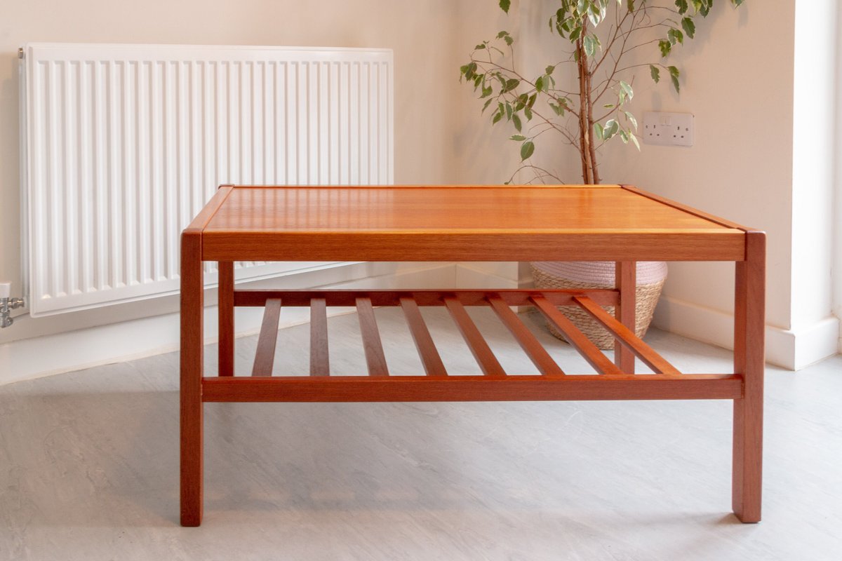 KarlPeacham's tweet photo. Excited to share the latest addition to my #etsy shop: Mid Century Teak Coffee Table Retro Danish Furniture https://t.co/TLujTmCrm8 #brown #no #midcentury #none #hshaped #gplantable #frescoegomme #scandinavianteak #woodencoffeetable https://t.co/v2boPy3fmw
