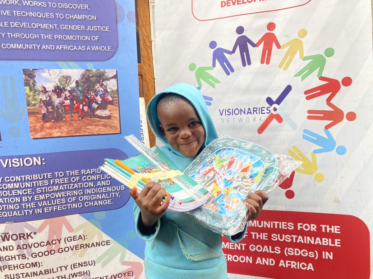 GLOBALVISIONAR5's tweet photo. #Education is the Most powerful weapon of Mankind, we mobilized resources and Distributed School items to Some #Children in the Crisis Hit Regions of the Northwest Region of #Cameroon @DefyhatenowWCA @unicefcameroon @UN @waacameroon4 @civic_watch #PenNotGun #BooksNotGuns #SDG4 https://t.co/JNZUcurIZp