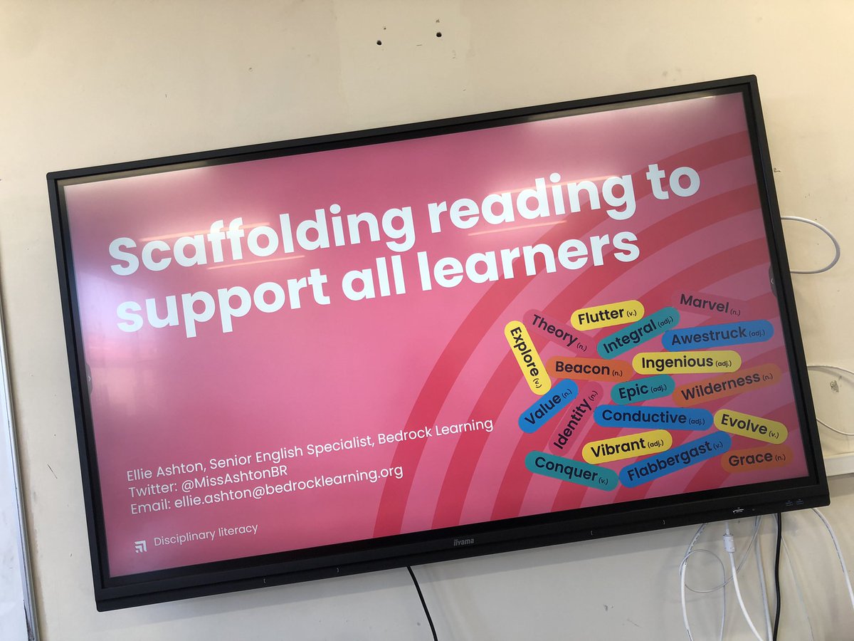 MissAshtonBR's tweet photo. Itโs always a pleasure to visit @officialhallx and deliver CPD! This morning was all about reading across the curriculum and classroom strategies to support all learners in actively reading to learn! #disciplinaryreading #disciplinaryliteracy https://t.co/zJ9ZAaMqmO