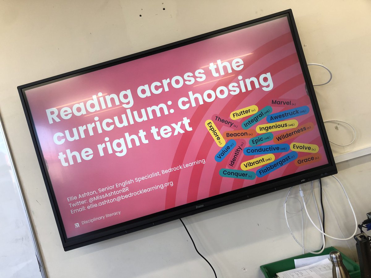 MissAshtonBR's tweet photo. Itโs always a pleasure to visit @officialhallx and deliver CPD! This morning was all about reading across the curriculum and classroom strategies to support all learners in actively reading to learn! #disciplinaryreading #disciplinaryliteracy https://t.co/zJ9ZAaMqmO