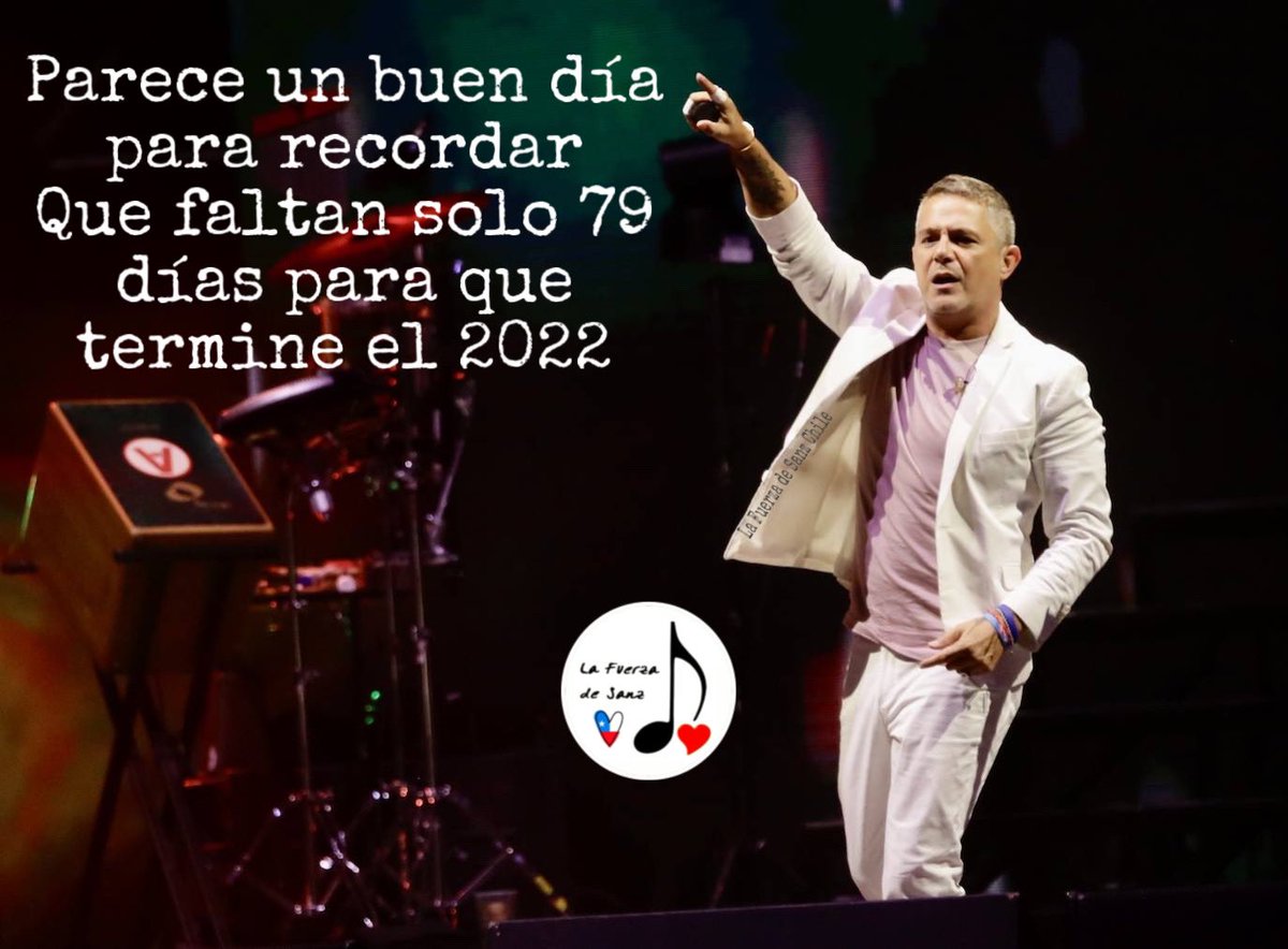 Hoy 14 de octubre es el día 286 del año y desde #LaFuerzaDeSanz junto a <a href="/AlejandroSanz/">Alejandro Sanz</a> les recordamos que faltan 79 días para finalizar el año 🪅🎊 y 72 días para Navidad 🤶🎅🎄.

#MusicAS #OficialFams #FelizViernes

<a href="/LaFuerzaDeSanz_/">La Fuerza de Sanz AR ♪❤ 🇦🇷</a> 🇦🇷
<a href="/FuerzaSanzChile/">La Fuerza de Sanz Chile ♪❤🇨🇱</a> 🇨🇱
<a href="/FuerzaSanzGuate/">La Fuerza de Sanz Gᴜᴀᴛᴇ ♪❤🇬🇹</a> 🇬🇹