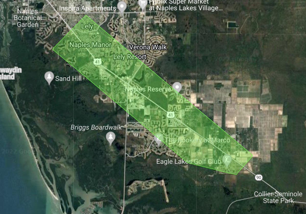 CollierMosquito's tweet photo. (Rescheduled from 10/13) Field data indicates high numbers of #mosquitoes in East Naples and the Henderson Creek area, which will be treated by airplane applying Dibrom on 10/14 after 9 PM. Details at https://t.co/BKKFnHKKfv #FightTheBiteCollier #239MC https://t.co/M2384GwFzq