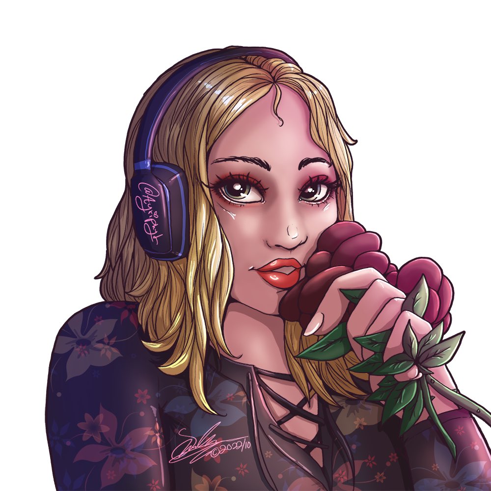 Have to share this amazing piece of art that <a href="/Ayriphyl/">✨Ayriphyl✨ |</a> did of me!  Woman has got talent!  What an amazing surprise this was!  Please support amazing artists when you can!  Please give her a follow!  She is super talented!  ❤️. #art #twitchstreamer