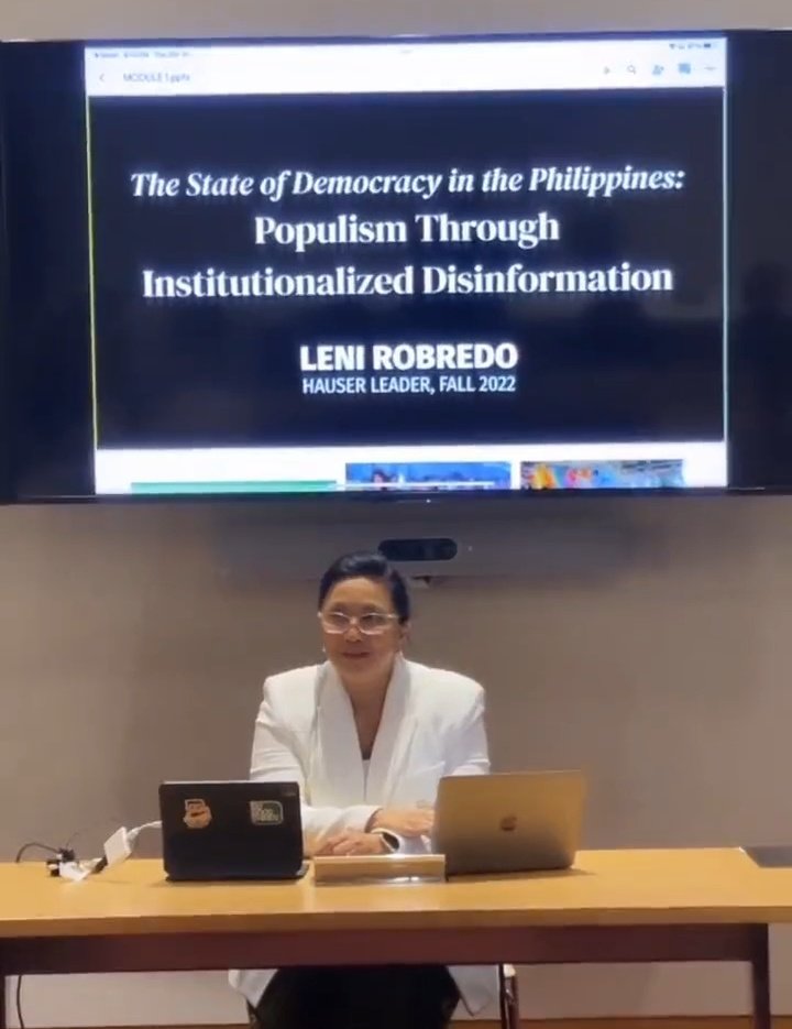 Remember folks Leni is the most villified, the biggest victim of disinformation since 2016. She is an expert on the topic. Hindi paninira yan.