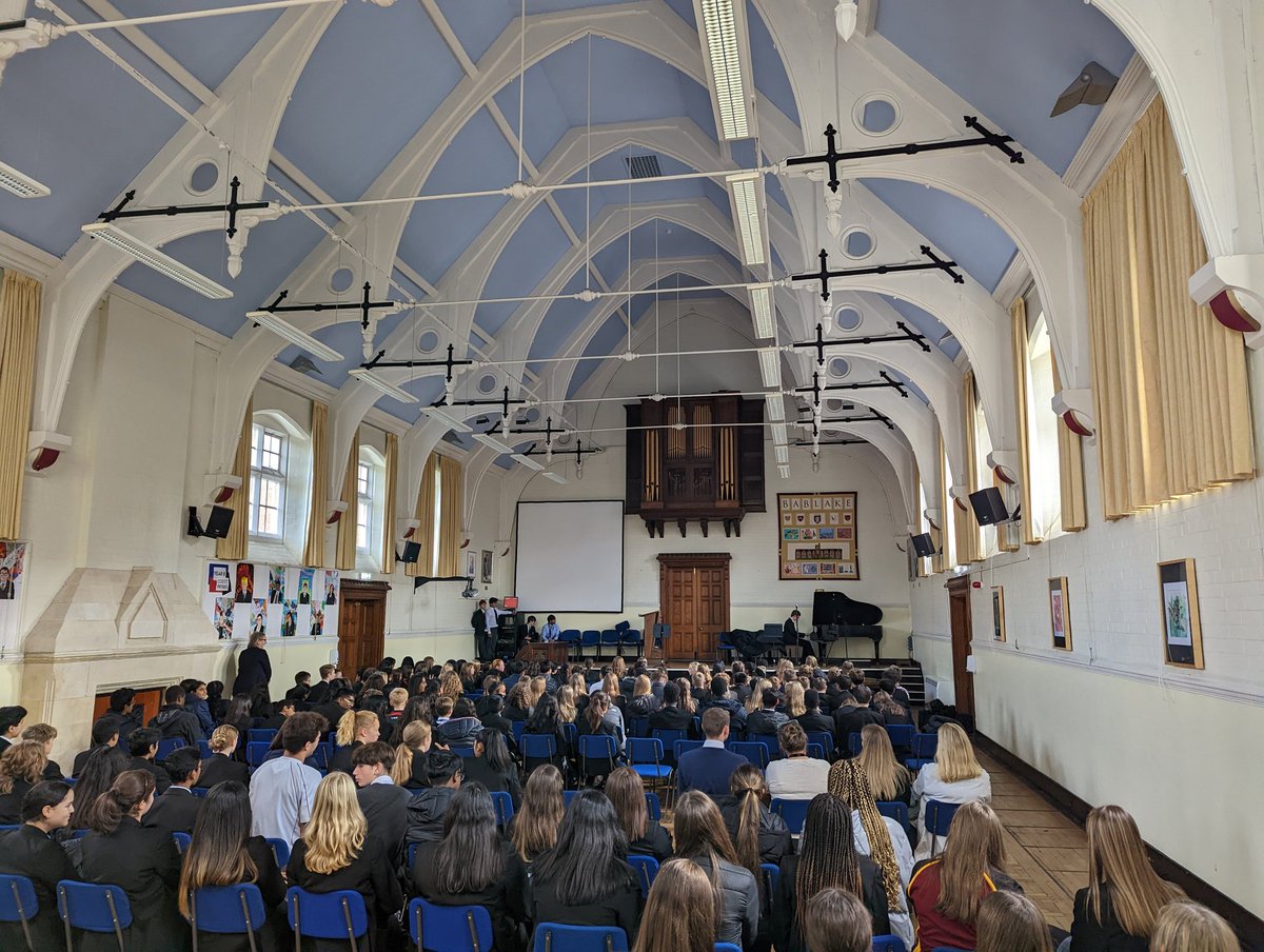 BablakeHM's tweet photo. A new @BablakeSchool tradition seems to be forming with @BablakeHouses Friday Live proving very popular. Great fun! Next one is after half term. https://t.co/G4BxNRJULn