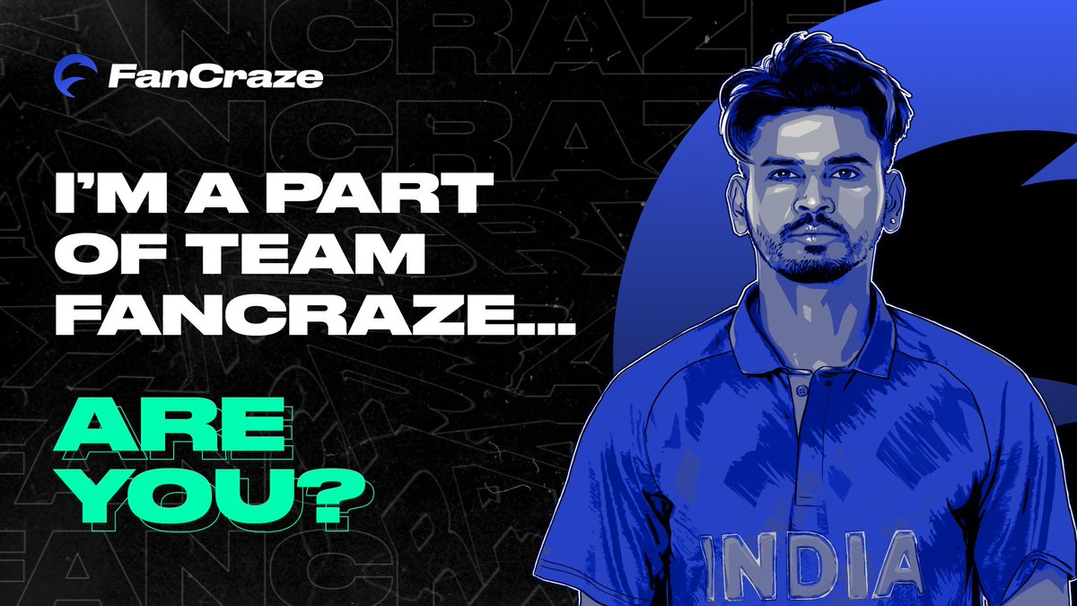 #collab Super pumped to enter the cricket metaverse exclusively with @0xFanCraze. Collect my player cards, play games, win prizes, and unlock real-world goodies! Join now on fancraze.com to get started with your welcome bonus! #OwnTheSquad #fancraze