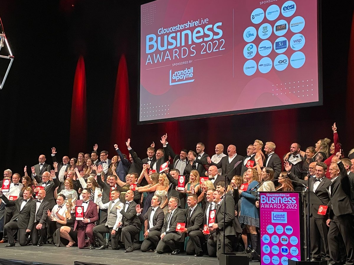 RandallPayne's tweet photo. ⭐️ Another excellent evening celebrating the best of local business at the @GlosLiveOnline #GlosBizAwards 2022. Well done and congratulations to all the winners and finalists, the field was very strong this year! #GlosBiz https://t.co/8Vsy172k2W