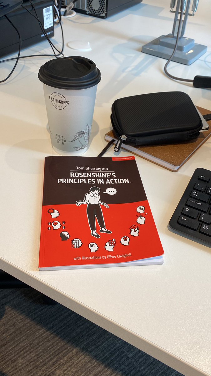 KirkpatrickEHU's tweet photo. A little bit of light reading in the @EHULearnService today. Incredible work by @teacherhead, demonstrating Rosenshine’s principles in action. I cannot wait to implement within my practice @EHU_FOE 📚 #PGCE #Student https://t.co/YG3HPcZOee