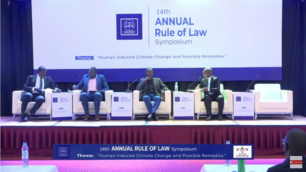 ug_lawsociety's tweet photo. Happening now #RoL22

Panel Discussion: Policy and the Regulatory Framework on Climate Change.

Panelists:
Mr. Obbo Geoffrey Derrick,
Mr. Kiiza Eron
Mr. Anthony Wolimbwa
Mr. Dickens Kamugisha
Mr. Joshua Mutale

Moderator: Mr. Turyakira Robert https://t.co/HaTcJGT8M6