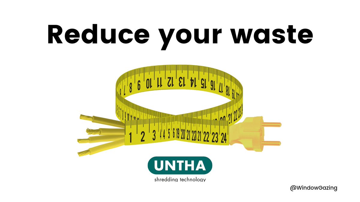 Reduce your waste <a href="/OneMinuteBriefs/">One Minute Briefs ⏱️</a> &amp; <a href="/UnthaUK/">UNTHA UK</a> #WhereDoesWEEEGo  #eWasteDay