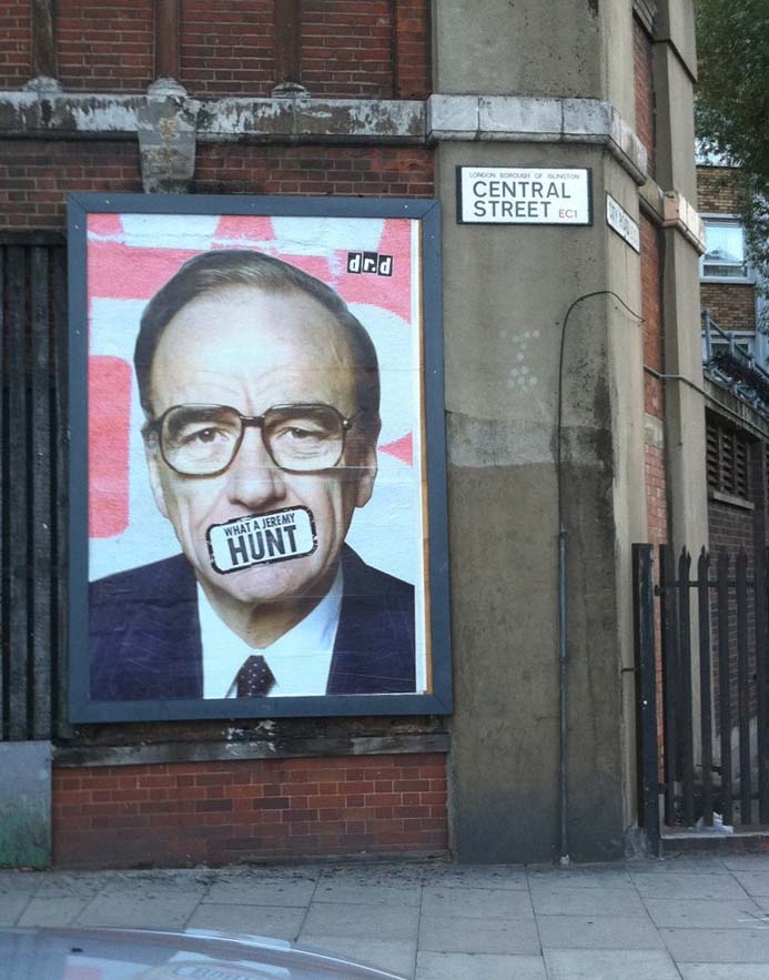 I see Jeremy Hunt is on the rise again.
A key NHS butcher, let us not also forget the Leveson inquiry and how he has been a perpetual enabler of the Murdoch empire.
(image by @subvertiser)