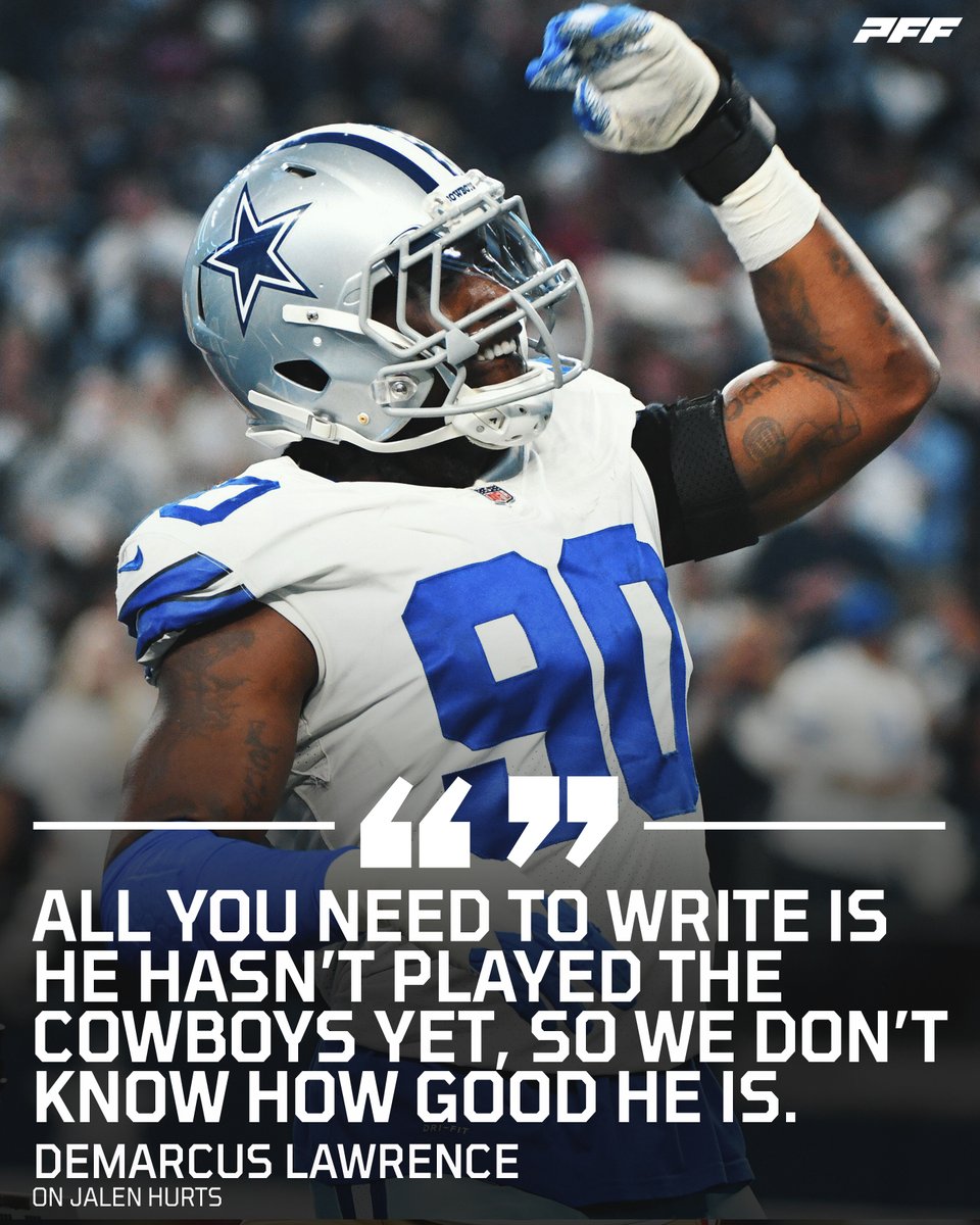 PFF's tweet image. Cowboys-Eagles is going to be must-see TV 🍿