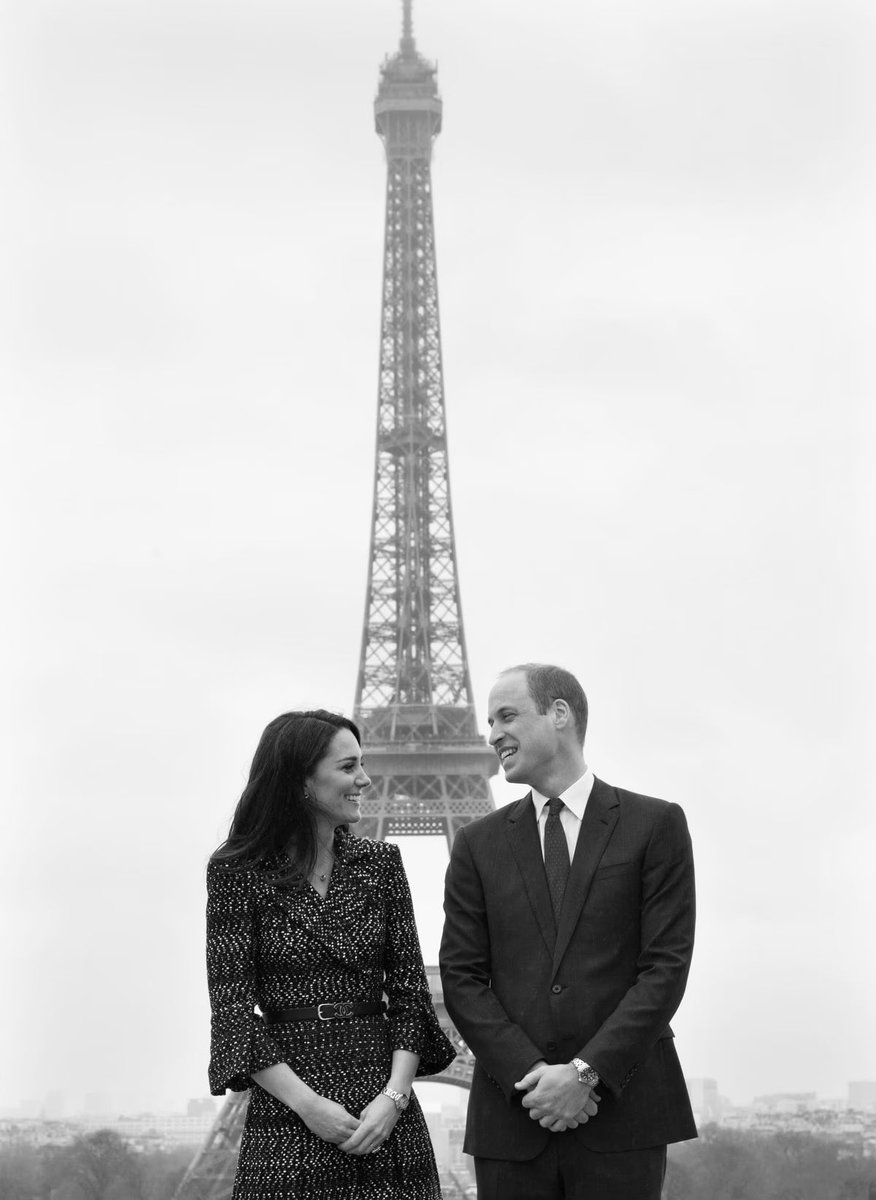 HRHPWales's tweet photo. The Prince and Princess of Wales during their visit to Paris 🖤 https://t.co/u6iIKBrOC0