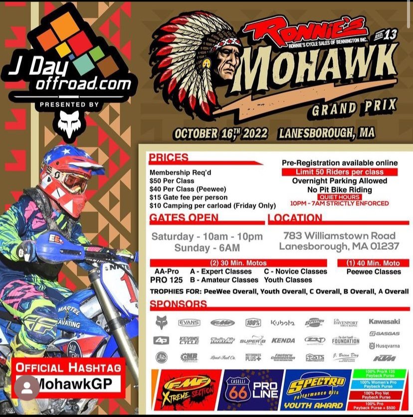 PORTERBRETON775's tweet photo. PORTER BRETON#775 Good LUCK to all riders@JDAY MohawkGrandPrix, Lansborough, MA! Thank you to my sponsors: G-Form Performance Gear, Distefano Family Dentistry, Bodeau Realty Team, Basal's Transmissions, Bretonridge Builders @gform @JohnDiStefano17  @JeffBodeau @BretonridgeLLC https://t.co/pQkZU5ni2w