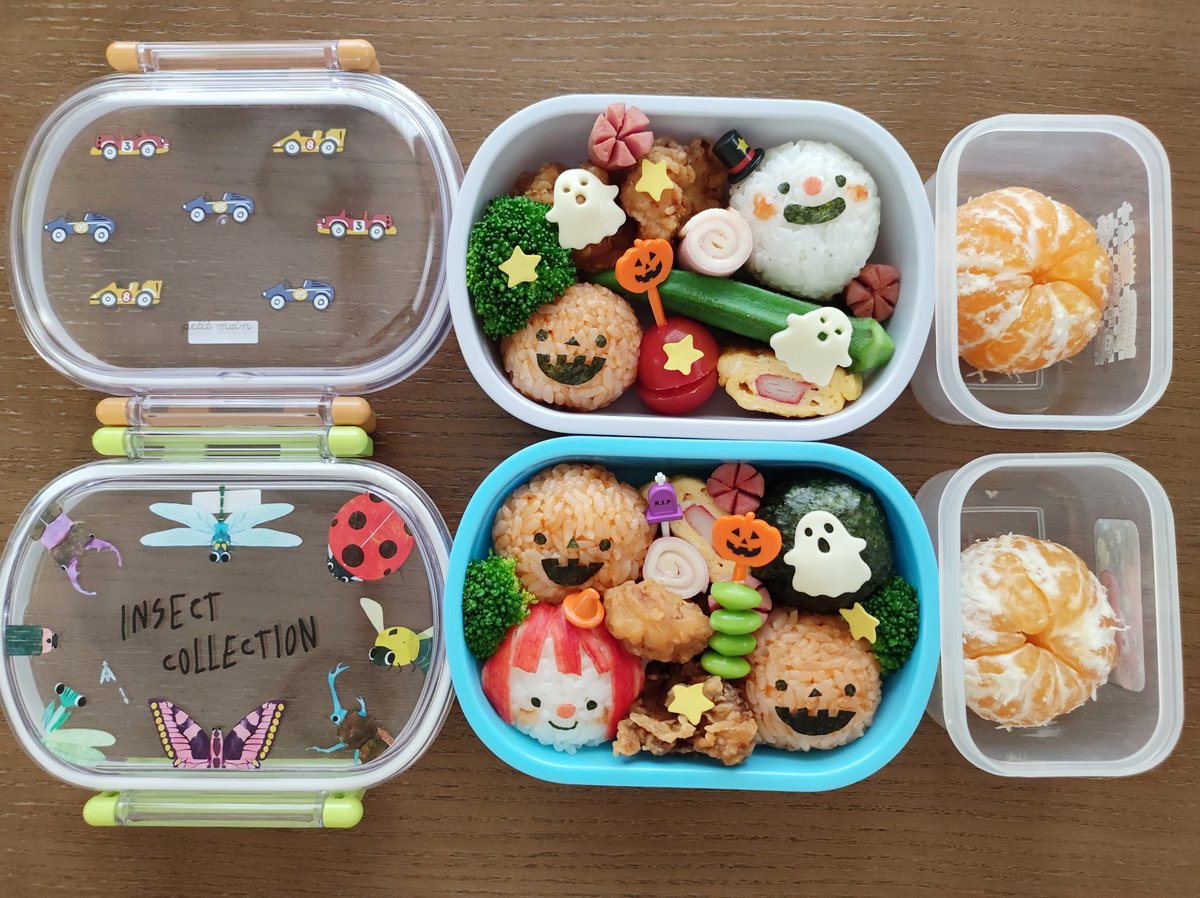 chokomai923's tweet photo. またハロウィンお弁当でした🎃👻

#キャラ弁 https://t.co/ELrdfOke2B