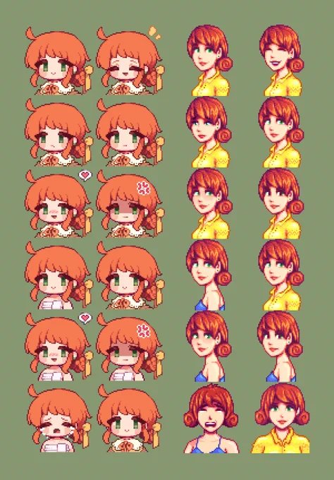 Penny!#pixelart #pixel #pixelartist #ドット絵 #픽셀아트 #StardewValley 