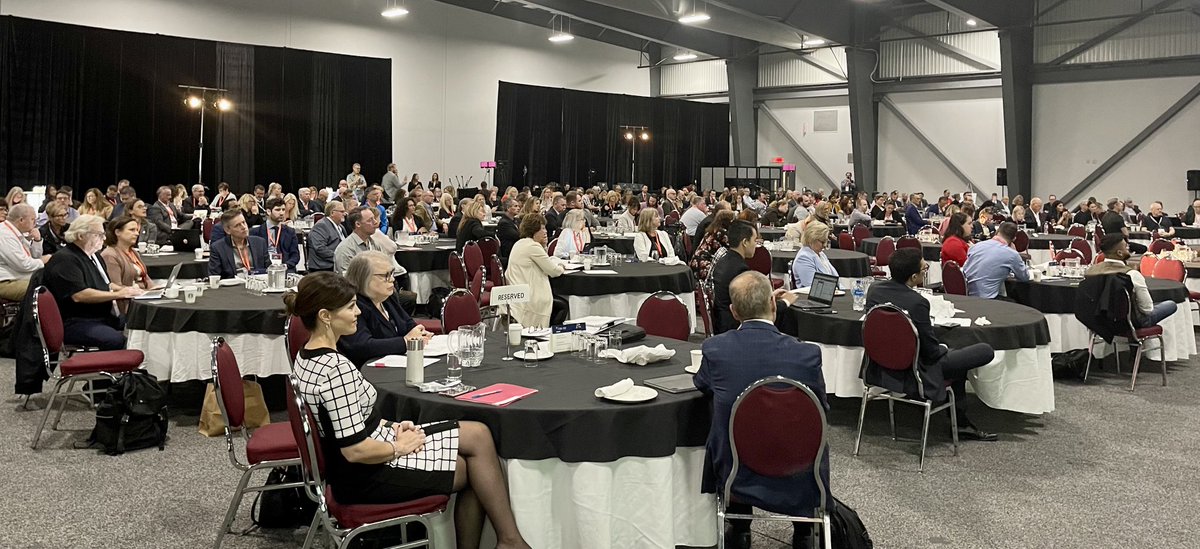 PerrinBeatty's tweet photo. Tremendous turnout from across Canada for #CCCAGM22! After three years, it’s great to see the Chamber family back together in person once again! https://t.co/19LSsoVvbO