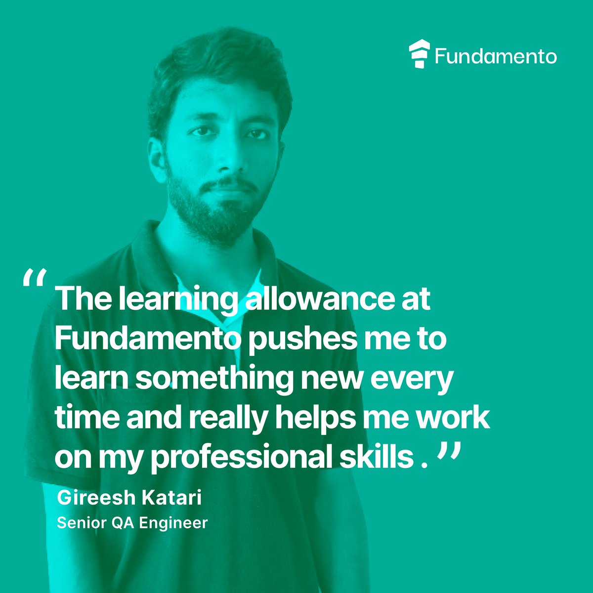 Investing in #learning is important, but how you do that is the key to maximizing output. At Fundamento, we strongly champion learning and development and work everyday towards making it an integral part of our culture.