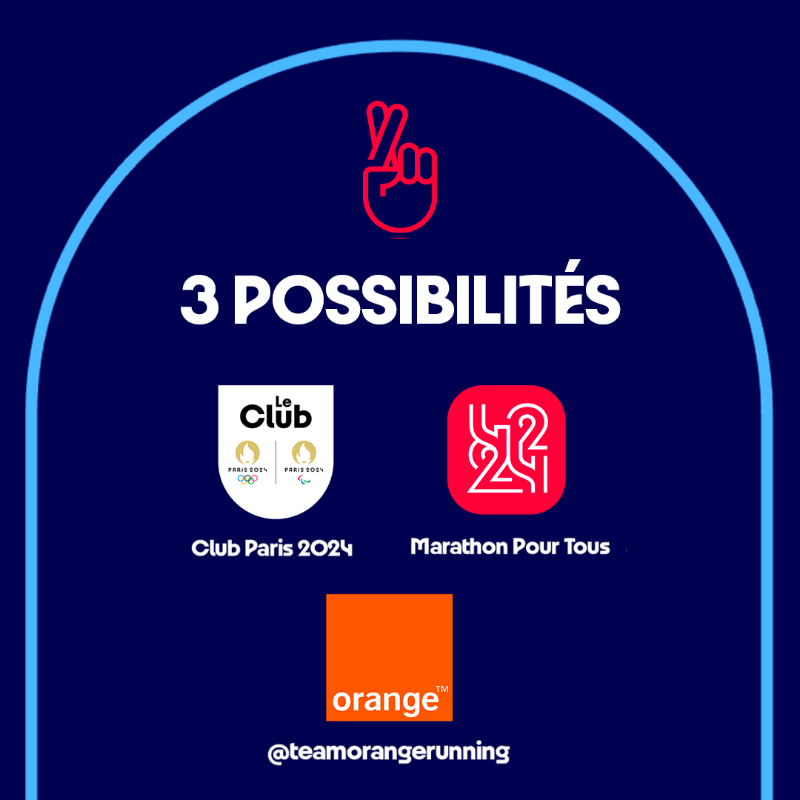 Paris2024's tweet photo. Tu veux gagner ton dossard pour le Marathon Pour Tous de #Paris2024 mais tu ne sais pas comment faire ? 
On t'explique tout 🤝