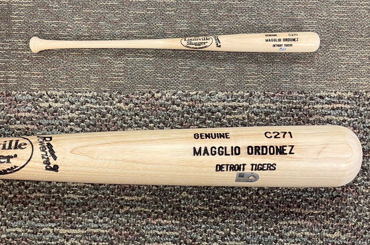 Detroit Tigers Authentics (@detauthentics) on Twitter photo #Giveaway - RT & FOLLOW <a href="/DETAuthentics/">Detroit Tigers Authentics</a> for a chance to win:
Magglio Ordoñez Team-Issued Bat
One winner will be picked at random and notified by DM on 10/16/22.
Check out our new auction ⤵️
tigers.auctions.mlb.com/iSynApp/showHo… #Giveaway - RT & FOLLOW <a href="/DETAuthentics/">Detroit Tigers Authentics</a> for a chance to win:
Magglio Ordoñez Team-Issued Bat
One winner will be picked at random and notified by DM on 10/16/22.
Check out our new auction ⤵️
tigers.auctions.mlb.com/iSynApp/showHo…