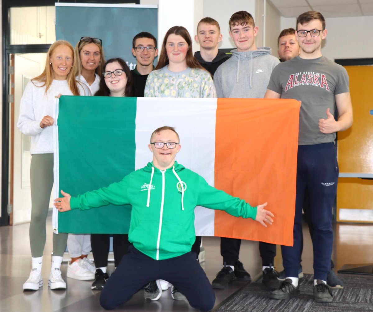 carlowinstitute's tweet photo. Wishing the very best to our FIT Student Robbie English as he heads off to represent Ireland in the Down Syndrome World Swimming Championships in Portugal on Monday. #Ireland#Champion
@DownSyndromeIRL @KCETB_QA @KCETB_FET @ETBIreland @kclr96fm @Carlow_co_co @ThisisFet @edmatters https://t.co/attunADJPx
