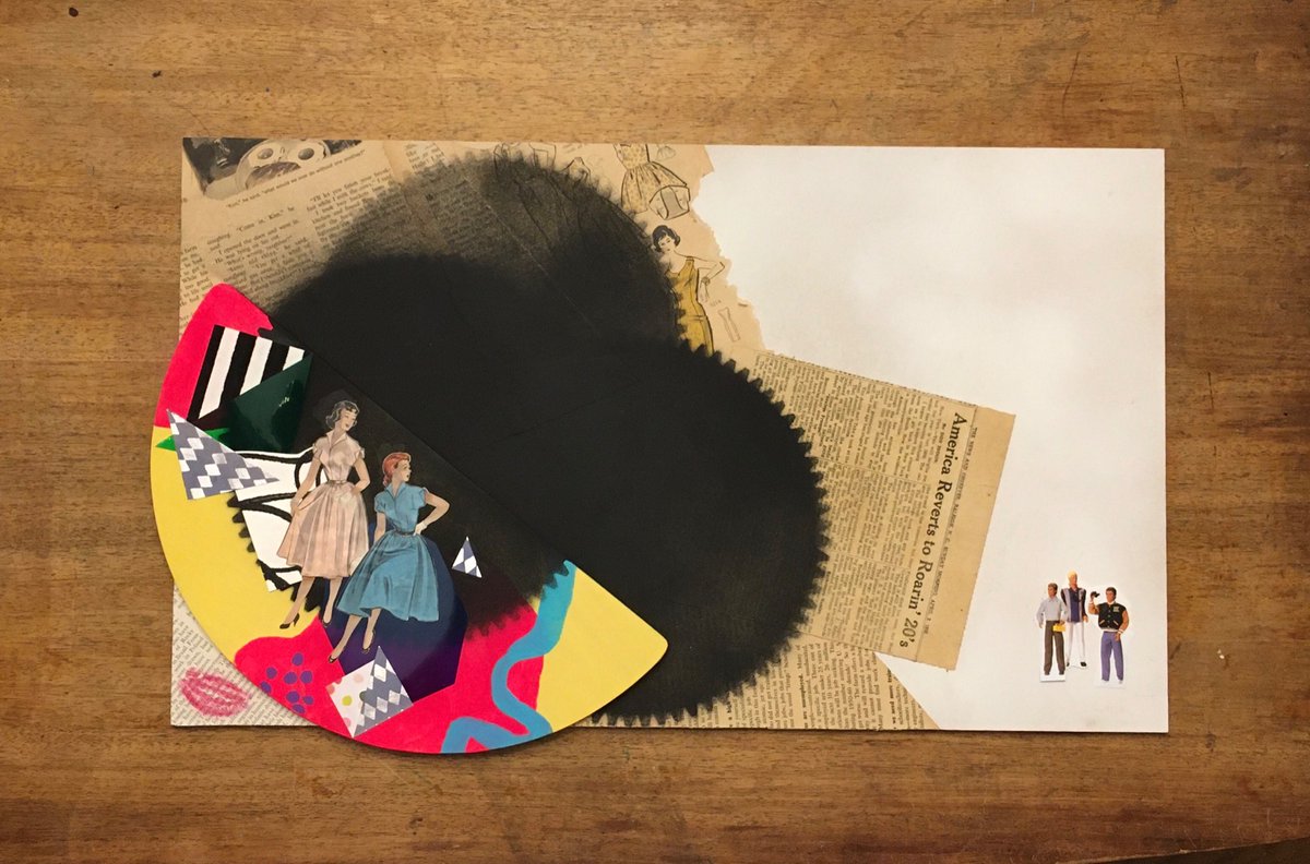 strvngrtst's tweet photo. After having received &amp; contributed to @AlmahCreative’s #startercollage for #BerkeleyCommonplace’s #art venture, #RoundtableCollaboration, it is time to send it on 🎨🎨🎨

https://t.co/arIpQAXzap
#PostalCollageProjectNo12

#mixedmedia #vintage #ephemera #spraypaint #lipstick https://t.co/6ZnjdPt1SS