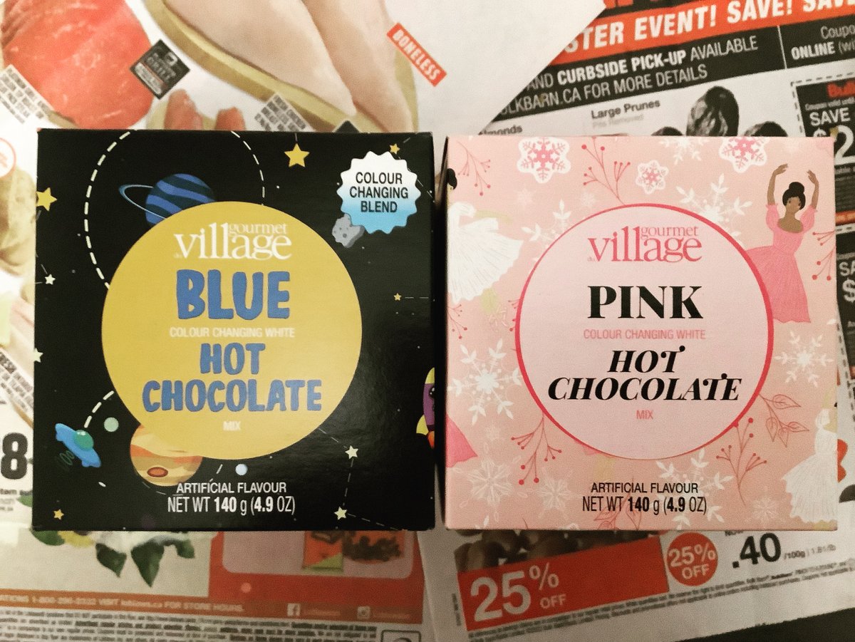 awklee's tweet photo. The latest in Canadian food technology seems to be the gendering of hot cocoa… #foodtech #trends #hotchocolate #canada #foodie https://t.co/KTnlSvztpn