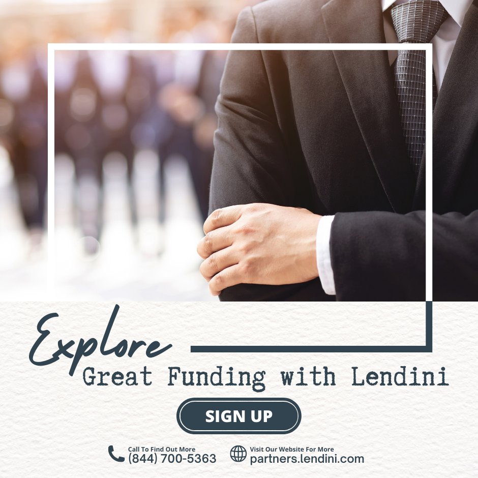 Lendini_lendini's tweet photo. Explore great funding with us!

Visit https://t.co/r9i6S5EMnL to sign up

Call us: (844) 700-5363 with questions

#smallbusinessfunding #merchantcashadvance #MCA #ISO #funding #directfunder #workingcapital #capital #funding #funder #fundingdeals #ISOs #smallbusiness https://t.co/S4aLqFGZLS