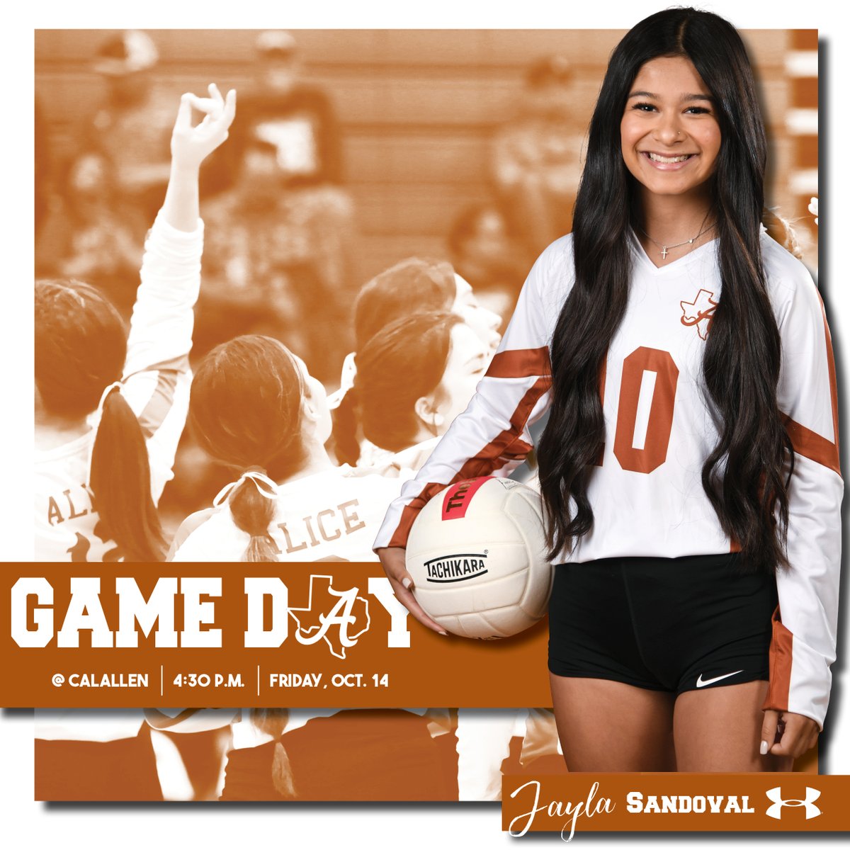 Game Day for <a href="/AliceAthletics1/">@AliceAthletics</a> volleyball as they travel to Calallen! Gametime is 4:30 p.m. <a href="/Kyle__Atwood/">Kyle Atwood</a> <a href="/CallerSports/">Caller Sports</a> <a href="/ChrisThomasson7/">Chris Thomasson - KIII Sports</a> <a href="/KRIS6sports/">KRIS 6 Sports</a>  <a href="/EchoNewsJournal/">Alice Echo-News</a> <a href="/AliceHS_Coyotes/">Alice High School</a>