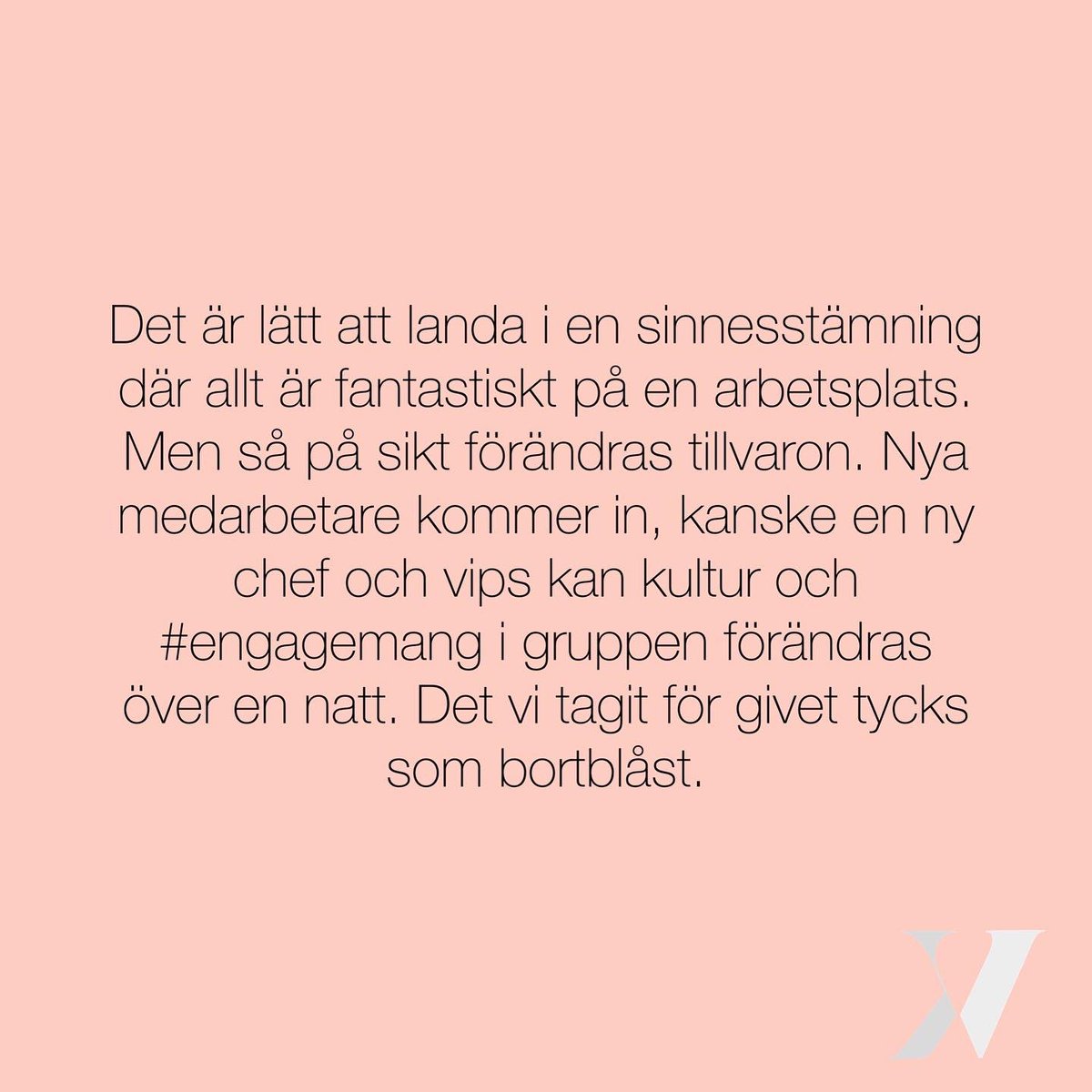 Henaxe's tweet photo. Kulturen är lika bräcklig som vår demokrati. Ta den aldrig för givet⭐️👇#ledarskap #motivation #tjugofyrasju #engagemang
#jobb #livet #chef #yrke #prestation #träning #glad #ångest #energi #driv #lärare #samtal #jurist #sjuksköterska #hr https://t.co/2XPOt0pUOT