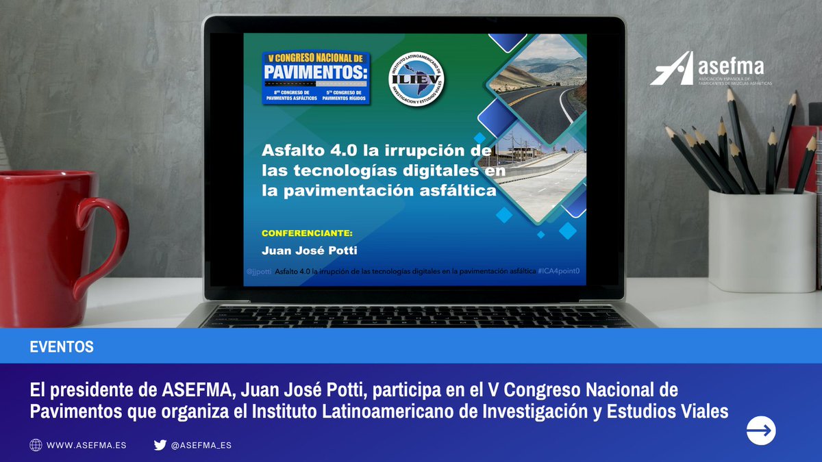 asefma_es's tweet photo. 📢 ¡Próximo evento!
Nuestro presidente @jjpotti participa mañana en el V Congreso Nacional de Pavimentos que organiza @ilievlima online. Se trata de uno de los eventos sectoriales más importantes de Perú.
Más información: #ILIEVLima, https://t.co/nHBnrd2rWG https://t.co/rYEYnAFSHC
