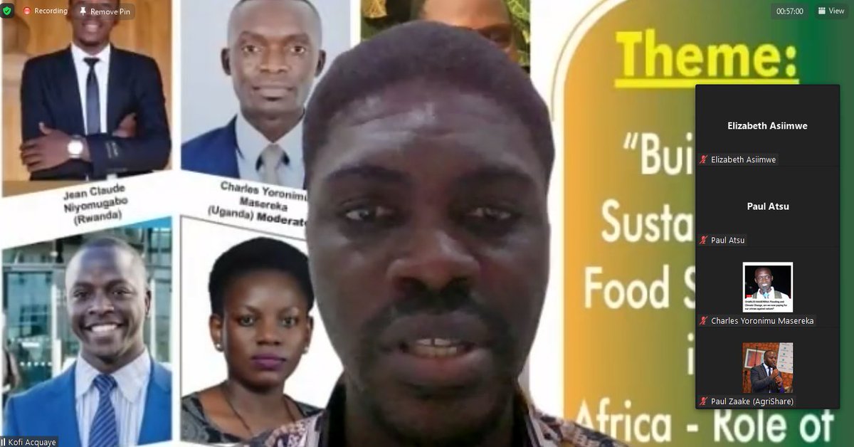ElizabethAsiimw's tweet photo. "The better we promote ourselves today, the better we will be in future... we can position ourselves for capacity building to be relevant to the ag sector "- Mr Kofi Acquaye , @YpardAfrica  Coordinator https://t.co/SYRL64dEKN
