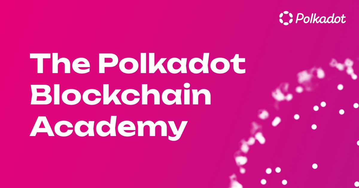 3/ Run by the leading engineers and researchers from the Polkadot ecosystem, @ParityTech, and @Web3foundation, the Polkadot Academy covers a wide array of disciplines, theoretical modules, and hands-on applications of blockchain technology. To learn more: dot.li/academy