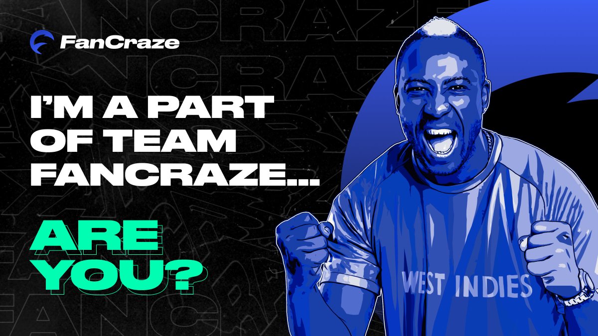 The new team in town is @0xFanCraze & we are pumped to join this amazing squad! Collect my player cards, play games, win prizes & unlock exclusive merch! Join now on fancraze.com to get started with your welcome bonus! #OwnTheSquad #fancraze #collab