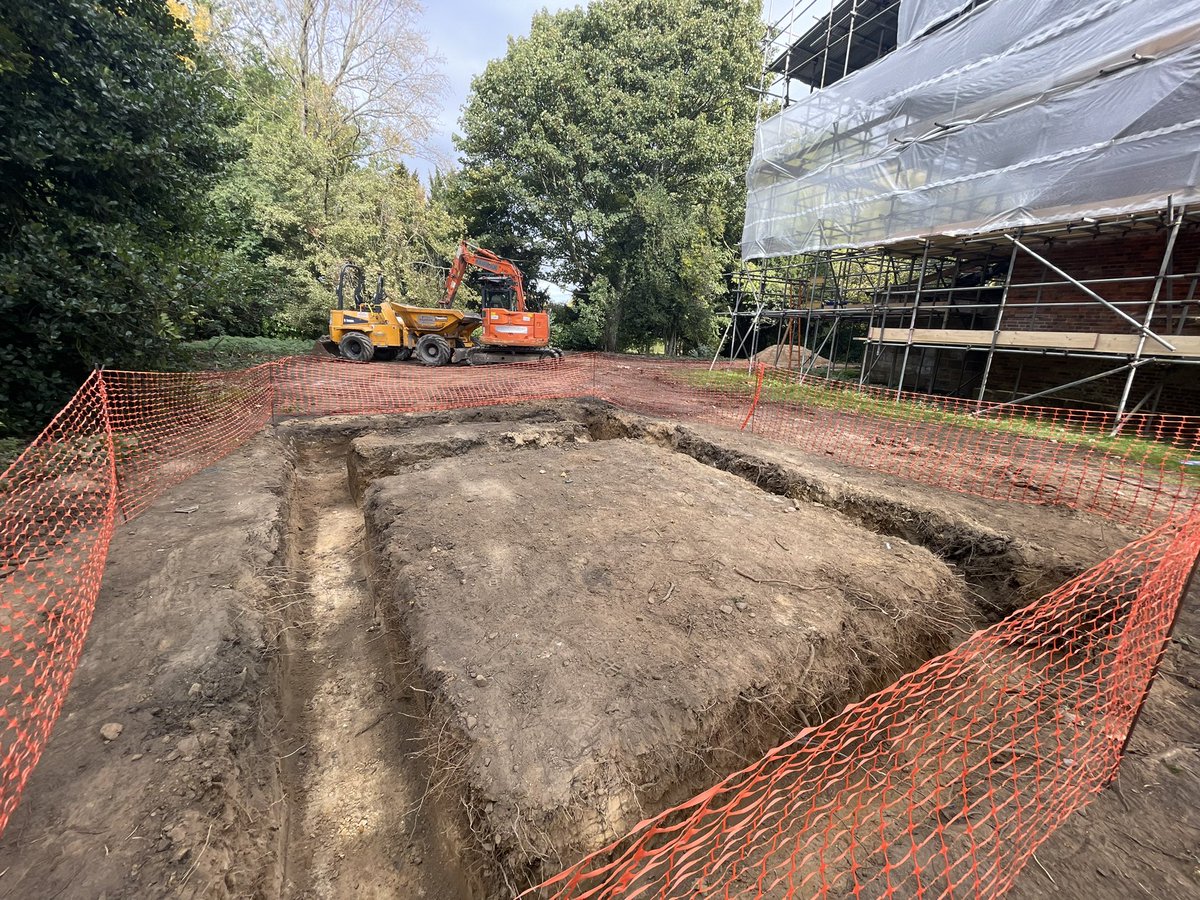 Foundations going in for the <a href="/ChangingPlaceUK/">Changing Places UK</a> pod as part of the #camelliahouse project <a href="/Wentworth_House/">Wentworth Woodhouse</a>