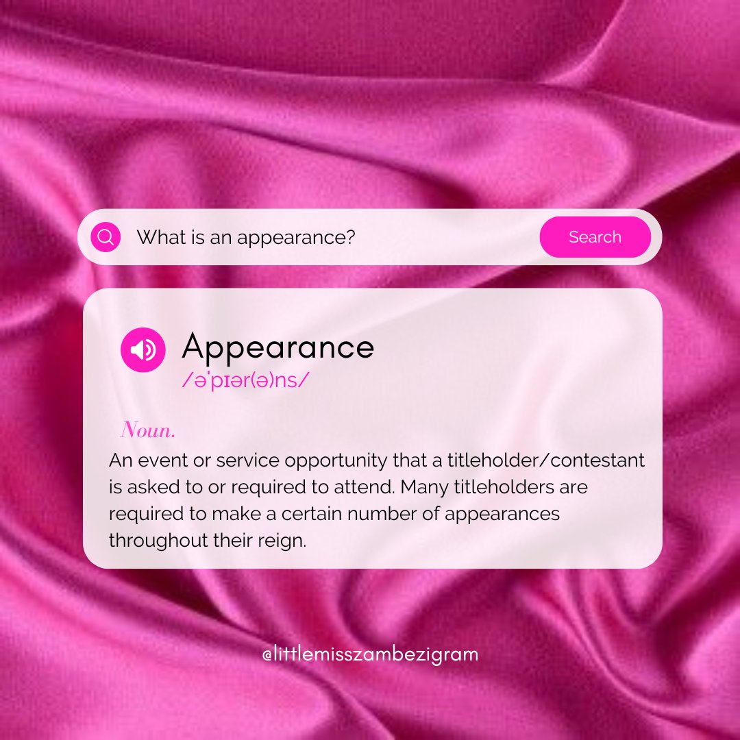 LM_Zambezi's tweet image. Whether it is a parade, charity event, race, community festival, another pageant, etc- anything can be an appearance! Getting yourself out there in the community is important. 

#littlemisszambezi #missteenzambezi #pageant101 #pageants