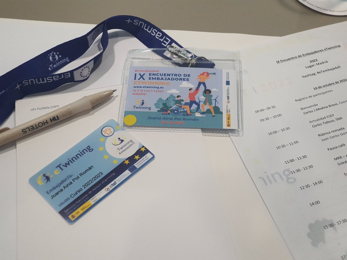 Avui i demà Trobada d'ambaixadors eTwinning. #eTembajada9 #eTwinningIB