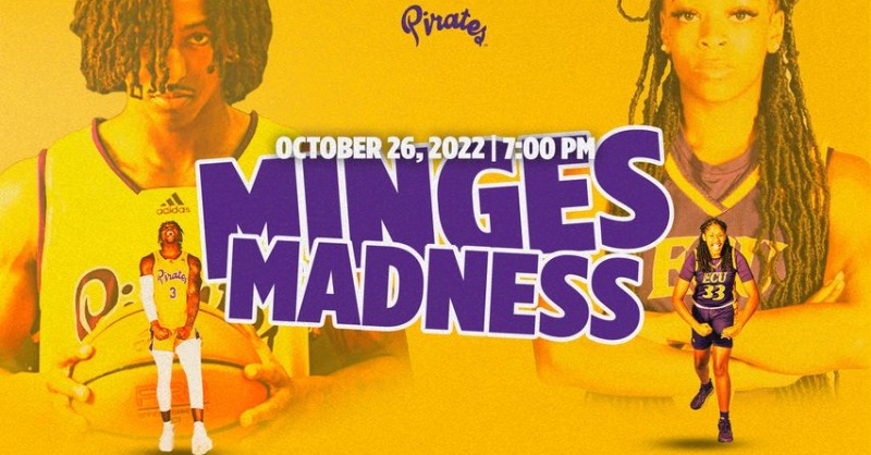 ECUAthletics's tweet photo. Join @ecubasketball and @ECUWBB for #MingesMadness on Oct. 26 for an interactive event, including YOU, the fans.

🏀 Dunk Contest
🏀 Student-Athlete + fan team 3-point contest
🏀 Student half court shot
🏀 ECU Dance Team
🏀 ECU Drum Line