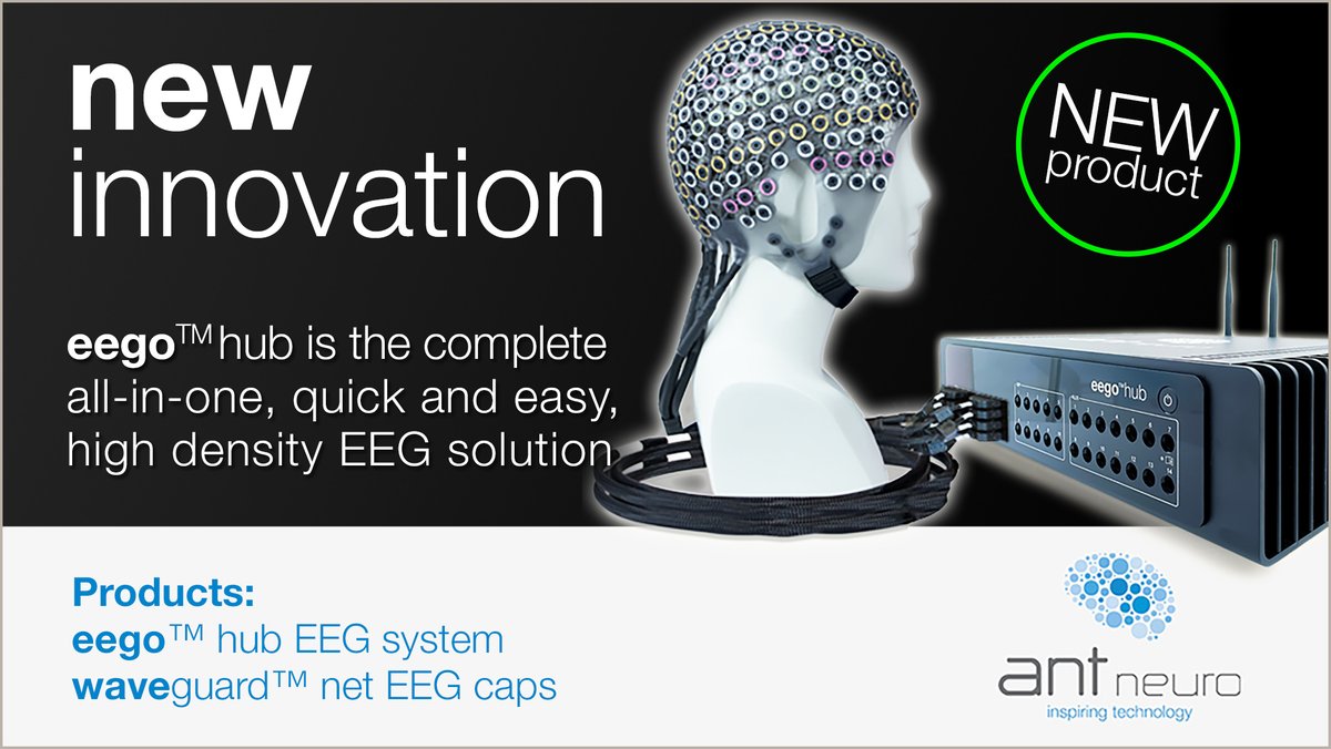 ANTNeuro's tweet photo. Did you know you can set up a 128 or 256-channel #EEG system in a few minutes with #eego™ hub? No extra cables or adapters required! Pair it with saline-soaked #waveguard™ net for a complete #hdEEG solution complemented by active shielding technology: https://t.co/TOXMcodf2f https://t.co/bIzIFYUdQM
