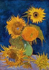 "el corazón de un artista siempre se está rompiendo. Es a través de esa ventana rota que vemos el mundo".

Los Girasoles de Van Gogh.