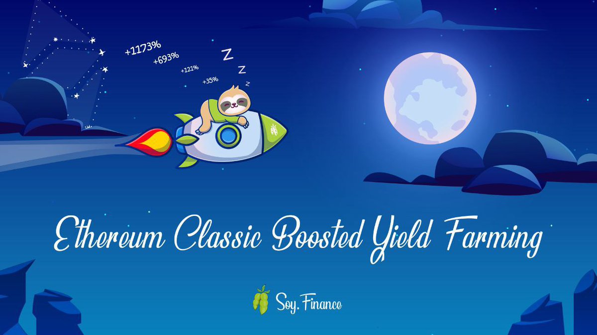 TheRealSloFi's tweet image. Ethereum Classic Airdrop Last Day 🪂

Hurry, it's our final day for the #ETC 30% boost for our #Airdrop shared among the #EthereumClassic community!

If you can't make it, don't worry because another farm boost will be announced in a few hours 🚀

➡️ app.soy.finance