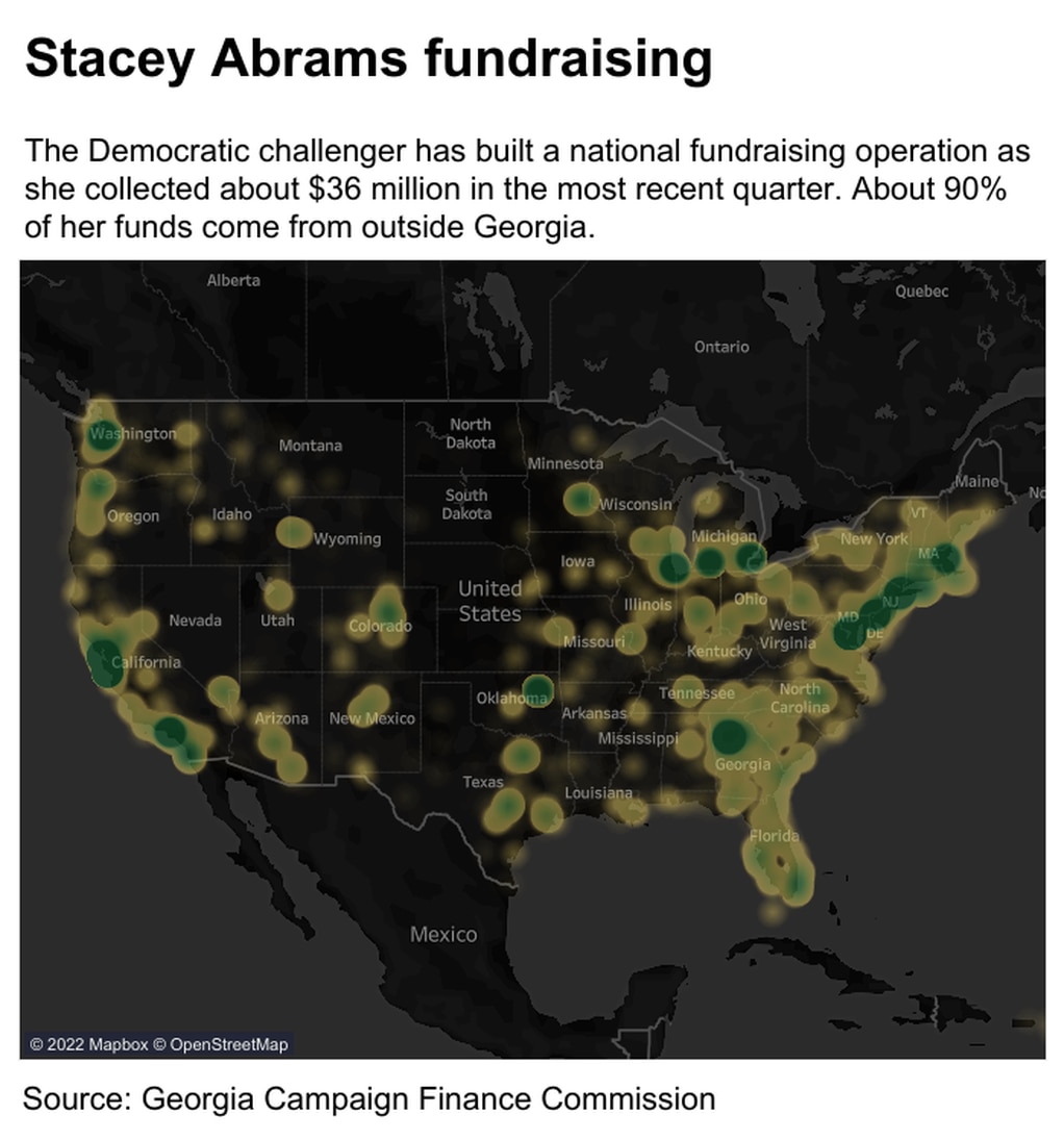 stopstaceyorg's tweet photo. This graphic tells you everything you need to know about Stacey Abrams, her radical agenda, and the deep pocketed, out-of-state donors who want to see her elected on November 8. #StopStacey #gapol https://t.co/3IHYU9NCP7