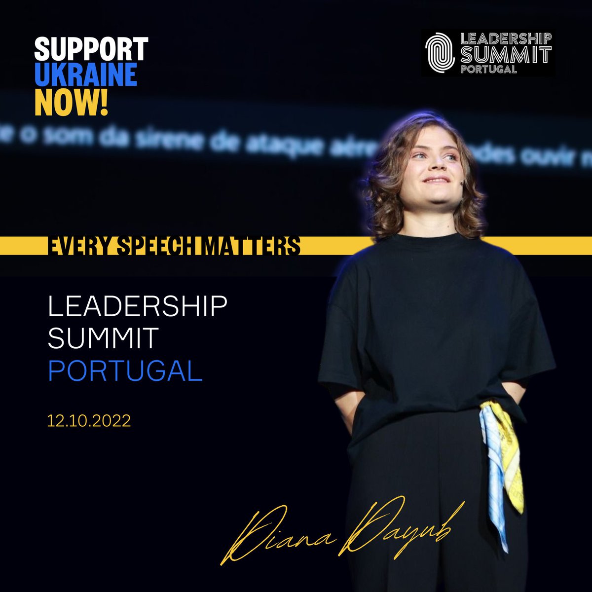 supportuanow's tweet photo. The sound of Ukrainian voices reached Portugal!
Diana Dayub spoke at the Leadership Summit Portugal.
What lessons can the global leadership community learn from the Ukrainian volunteer front? How to act in the era of global change?
#globalshaperscommunity #wef #lsp22 https://t.co/U17OXfEOO4